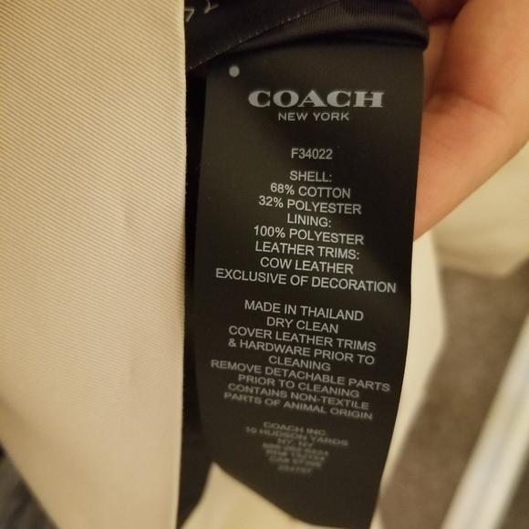 NWT Coach Pocelain Double Breast Short Trench Coat - Picture 6 of 8